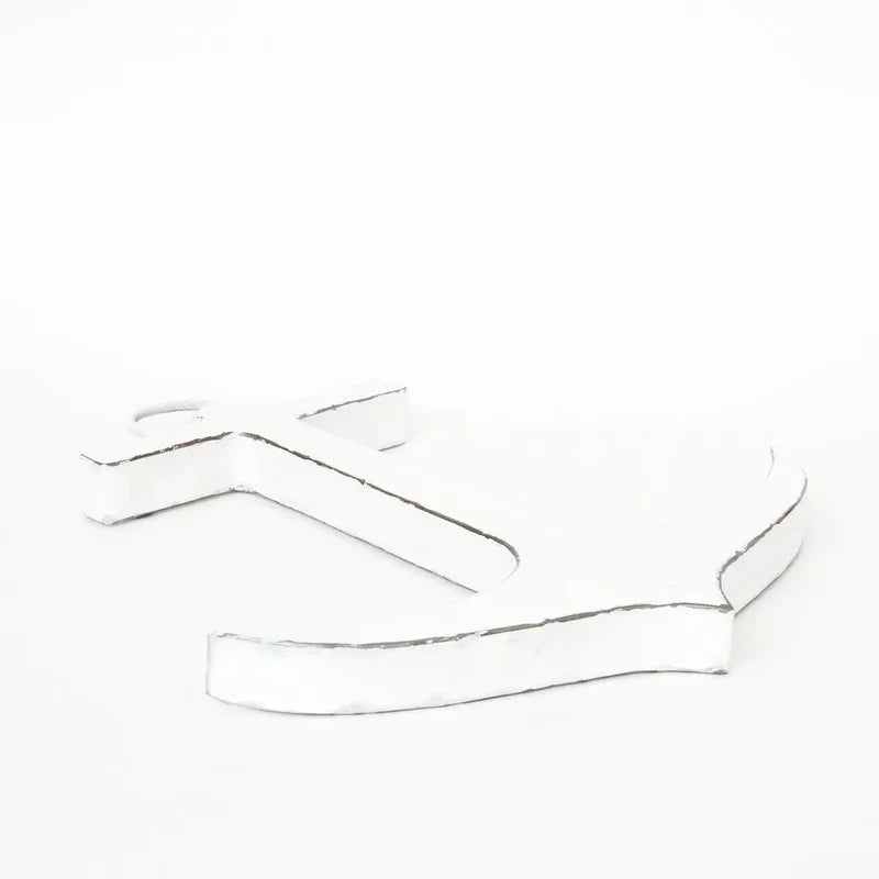 Recycled Metal Anchor - White