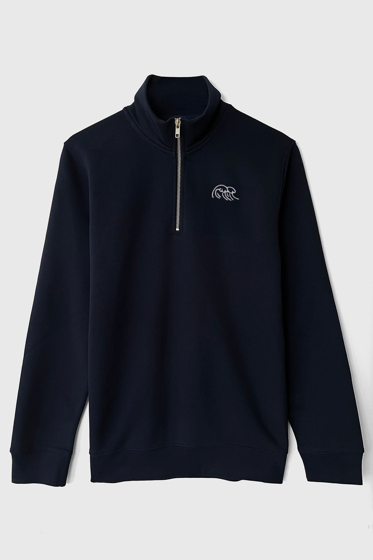 Half-Zip Sweat "Great Waves"