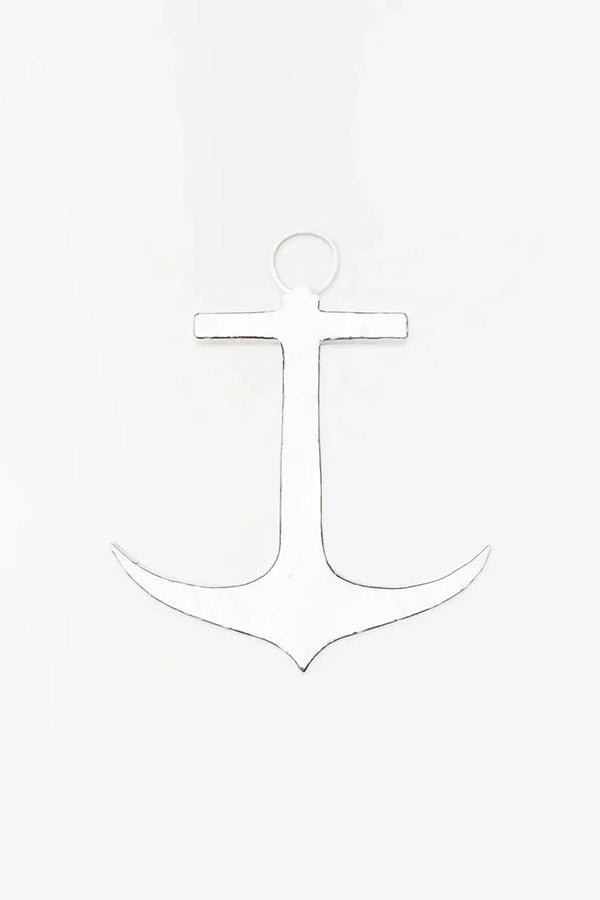 Recycled Metal Anchor - White