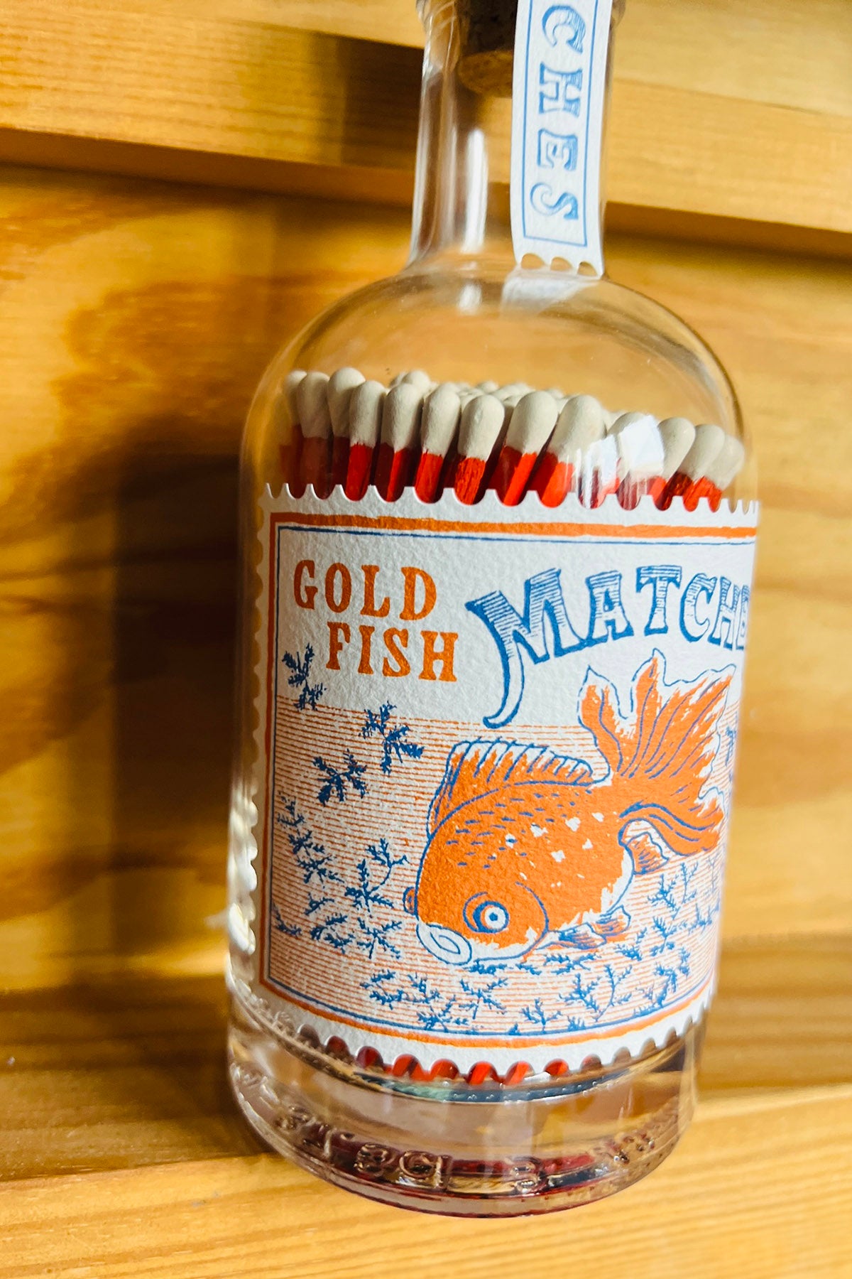 Matchbottle "Goldfish"