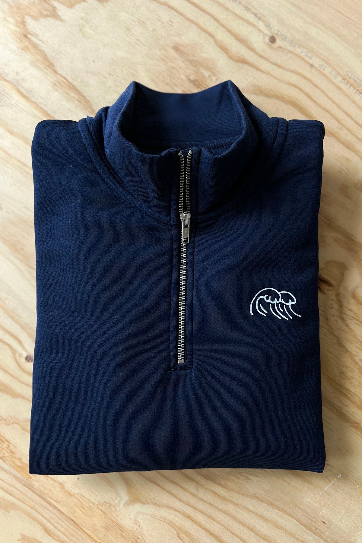 Half-Zip Sweat "Great Waves"